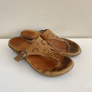 DANSKO Cara Leather Flip Flop Slide Thong Sandal Size 40 Fit US 8/8.5/9/9.5